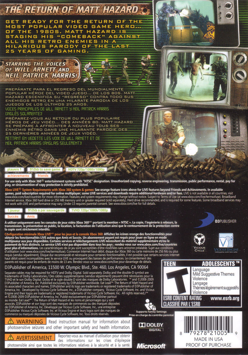 Eat Lead: The Return of Matt Hazard - Xbox 360