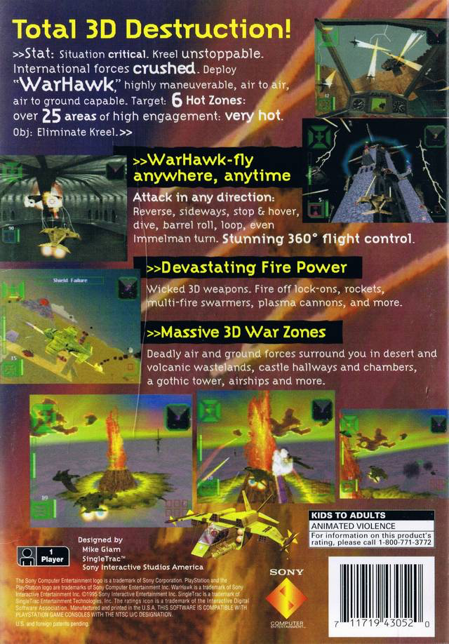 Warhawk (Long Box) - PS1