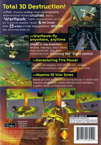 Warhawk (Long Box) - PS1