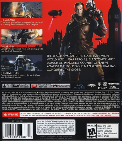 Wolfenstein: The New Order - PS3