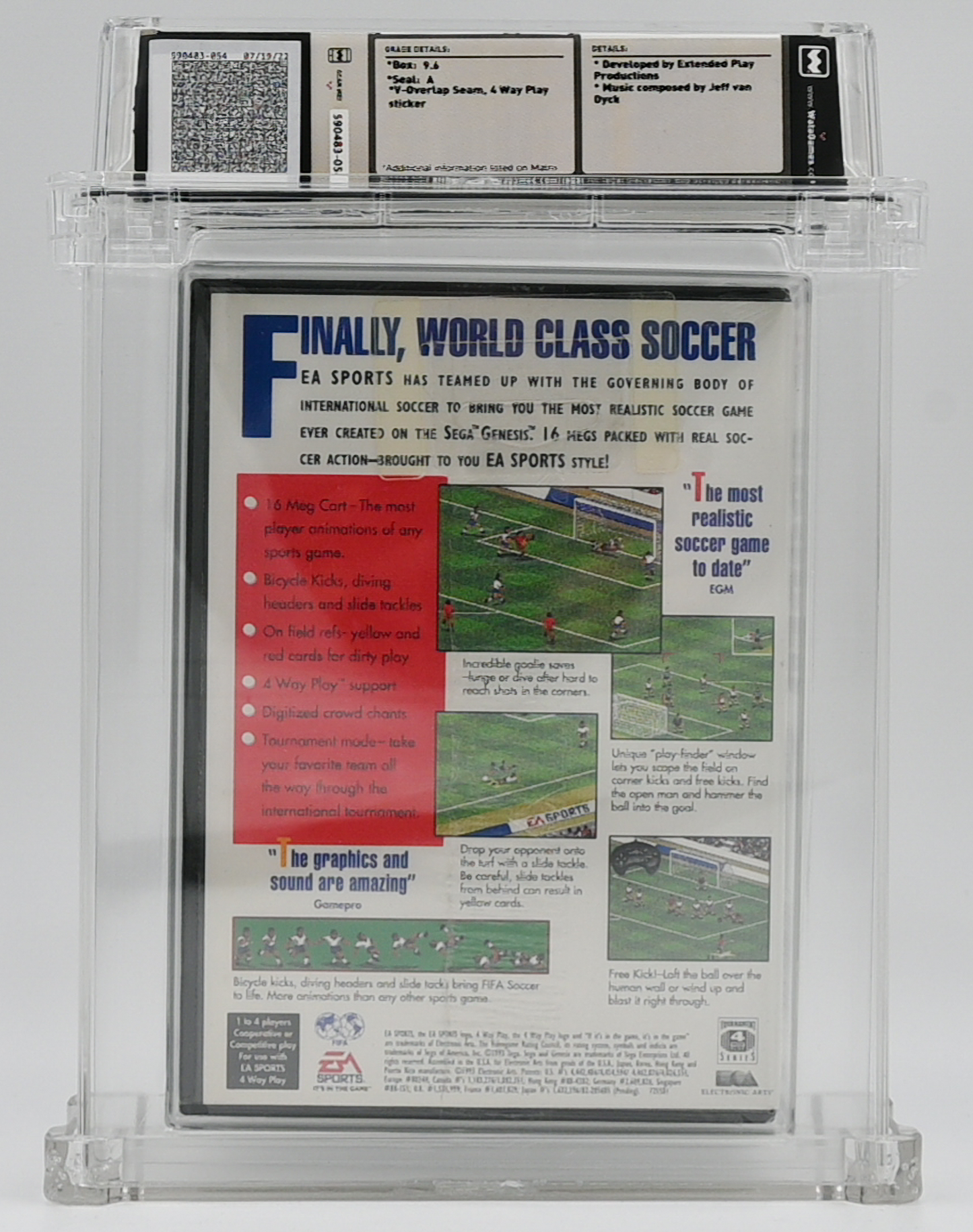 FIFA International Soccer SEGA GENESIS 9.6 A - NEBRASKA COLLECTION