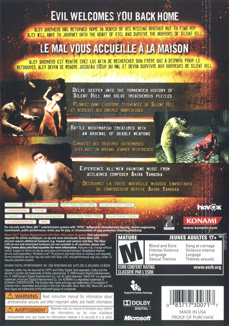 Silent Hill: Homecoming - Xbox 360