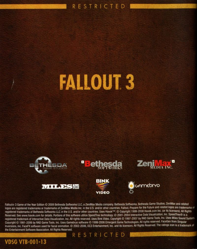Fallout 3 - Game of the Year Edition - PS3