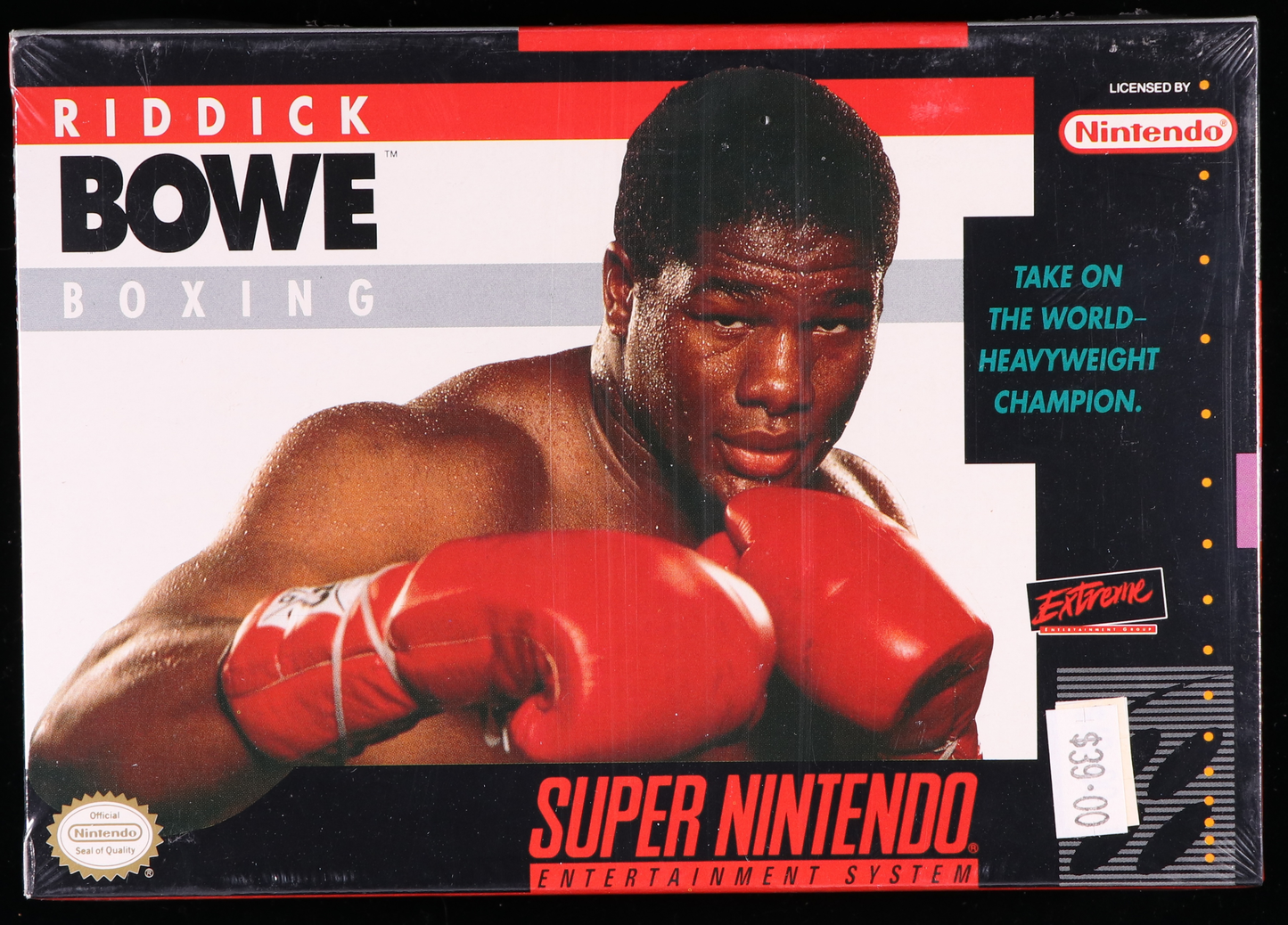 Riddick Bowe Boxing SNES 9.4 A+ - NEBRASKA COLLECTION
