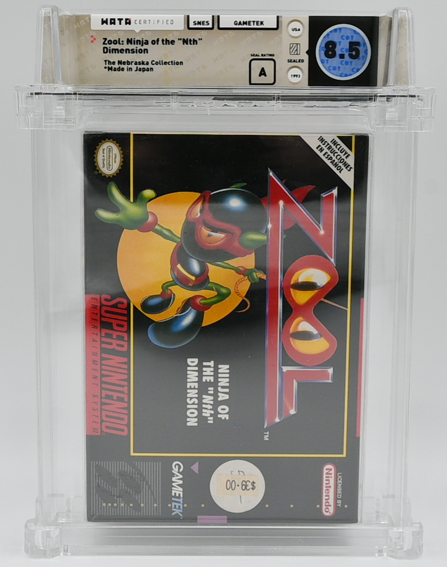 Zool SNES 8.5 A - NEBRASKA COLLECTION