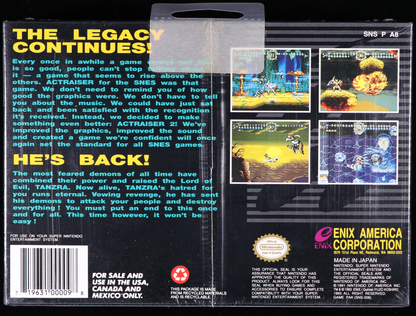 ActRaiser 2 SNES 9.6 A+ - NEBRASKA COLLECTION