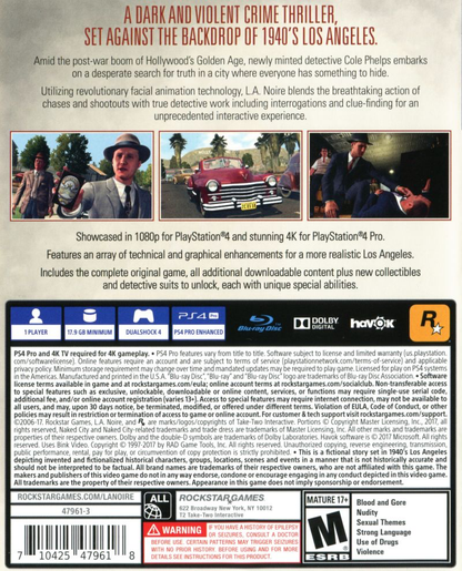LA Noire - PS4