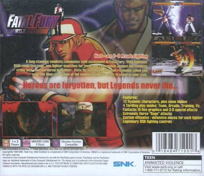 Fatal Fury: Wild Ambition - PS1