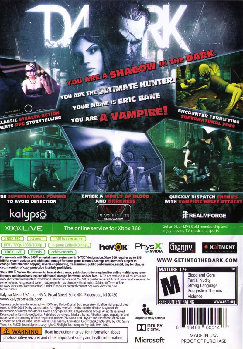 DARK - Xbox 360