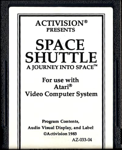 Space Shuttle: A Journey Into Space (White Text Label) - Atari 2600