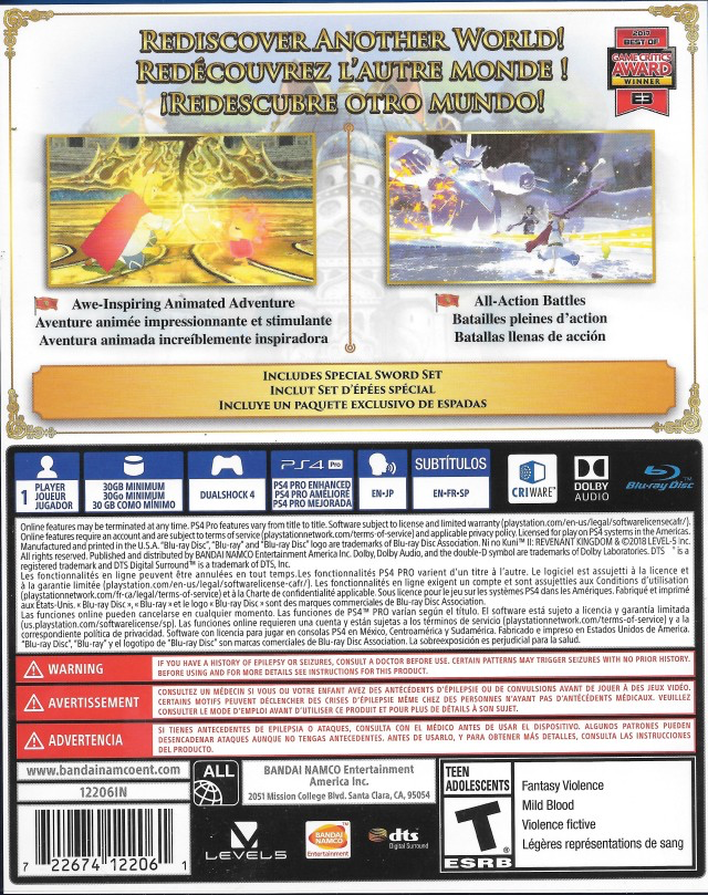 Ni No Kuni 2: Revenant Kingdom - Day One Edition - PS4