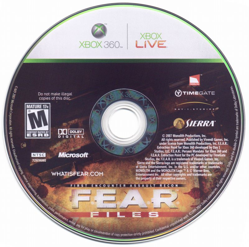 FEAR Files - Xbox 360