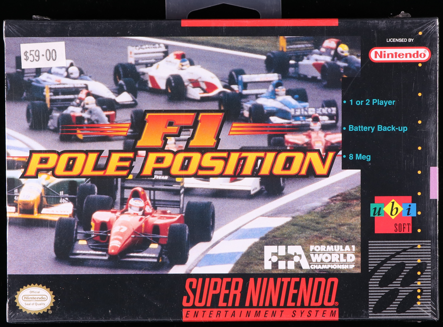 F1 Pole Position SNES 9.6 A+ - NEBRASKA COLLECTION