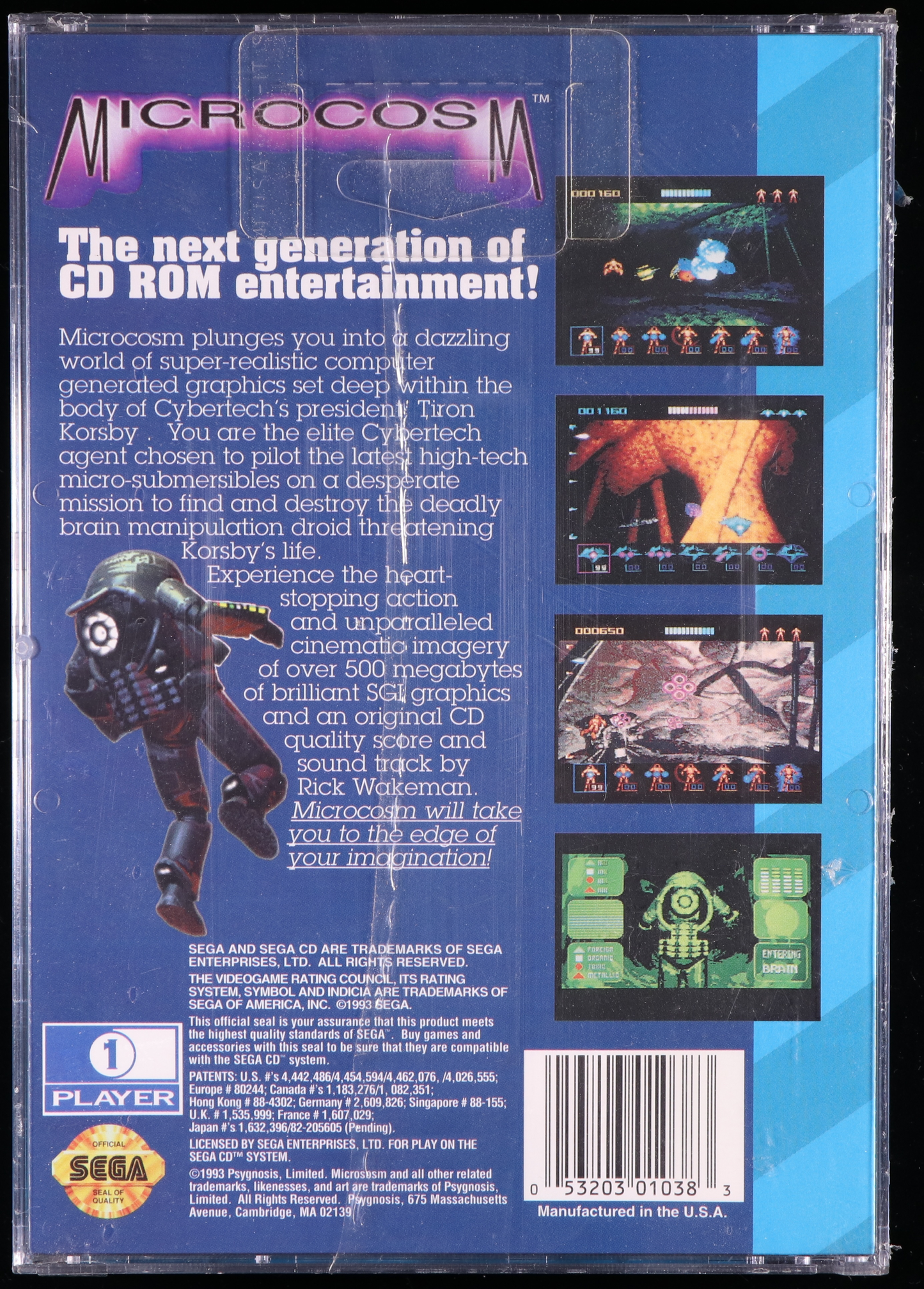 Microcosm SEGA CD 9.4 A - NEBRASKA COLLECTION