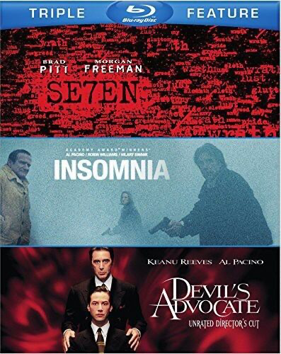 Seven [Se7en] (New Line/ Blu-ray) / Devil's Advocate  (Unrated Director's Cut/ Blu-ray) / Insomnia - Blu-ray Suspense/Thriller VAR R
