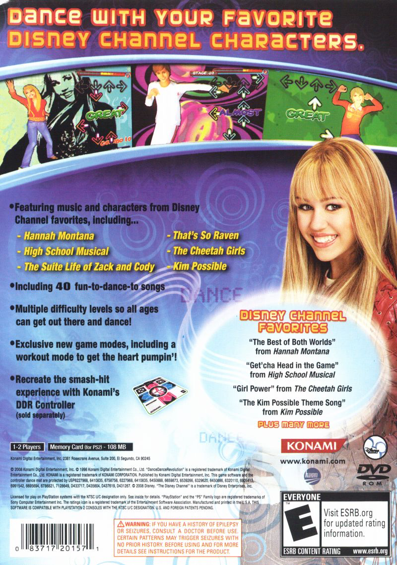 Dance Dance Revolution Disney Channel - PS2