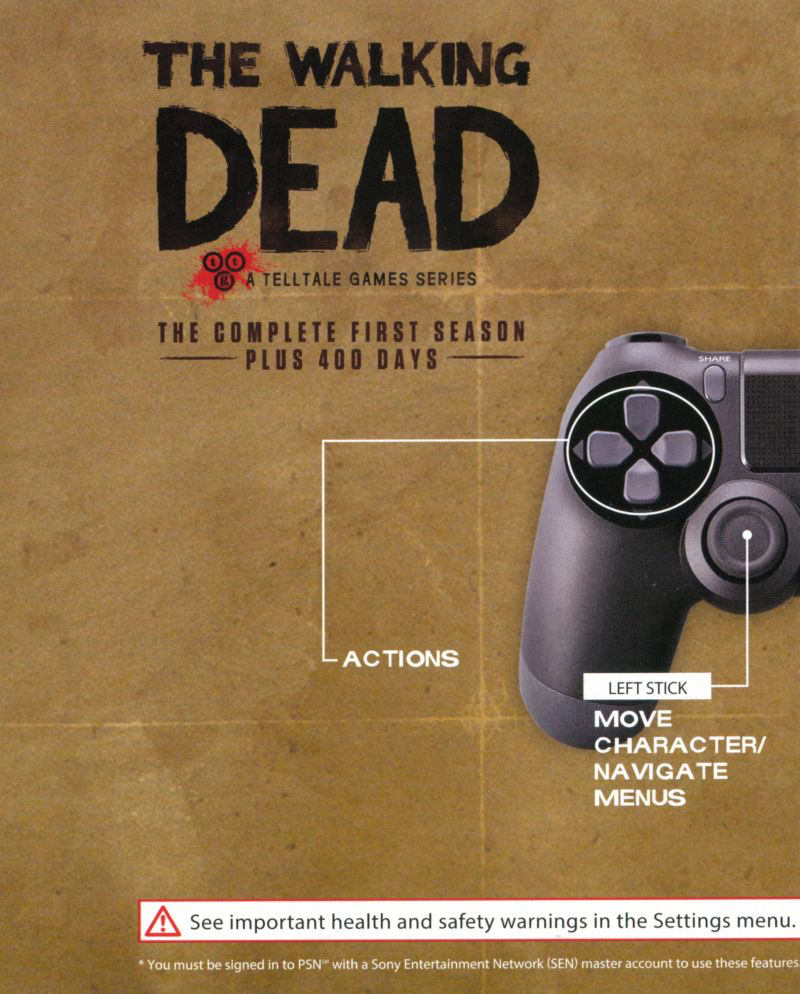 Walking Dead: The Complete First Season - PS4