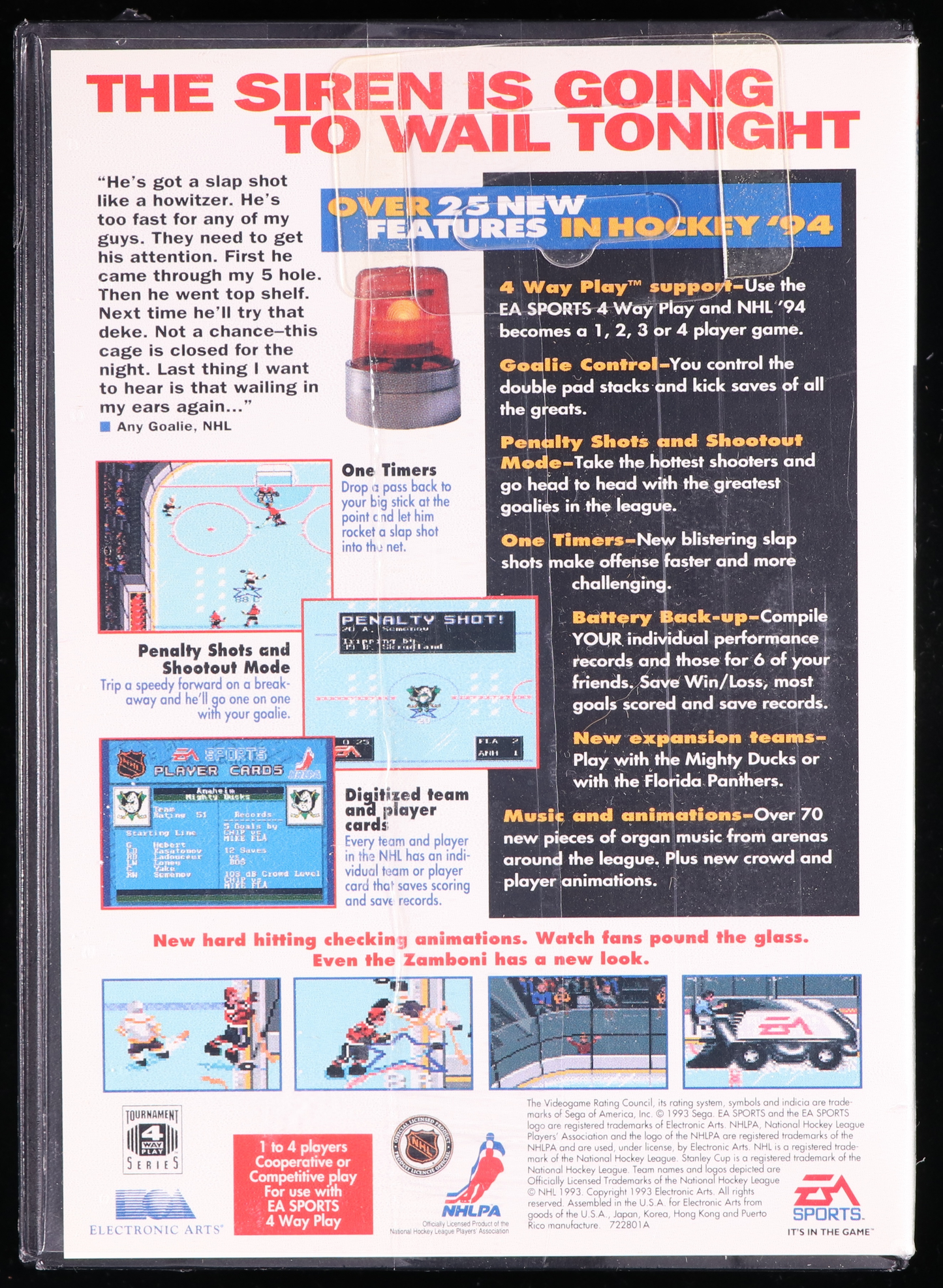 NHL '94 SEGA GENESIS 9.6 A+ - NEBRASKA COLLECTION