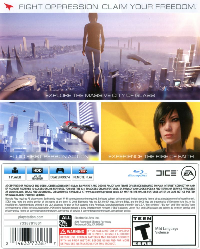 Mirror's Edge Catalyst - PS4