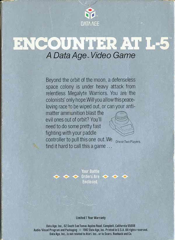 Encounter At L-5 - Atari 2600