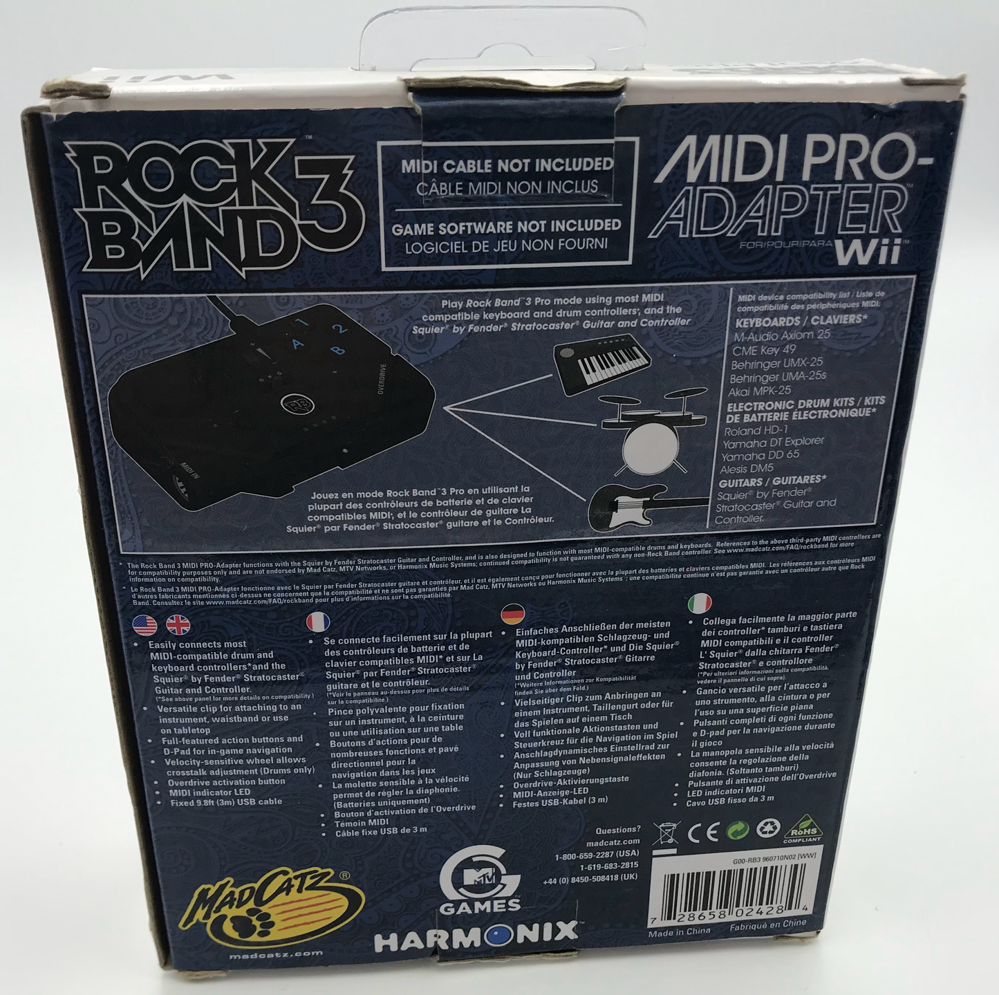MIDI Pro Adapter Wii Black - Wii
