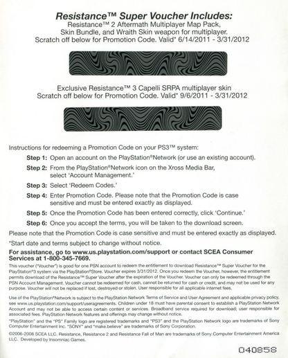 Resistance Dual Pack - PS3