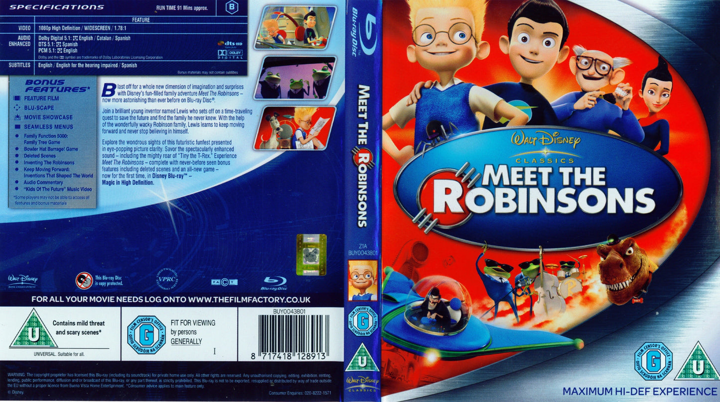 Meet The Robinsons - Blu-ray Animation 2007 G
