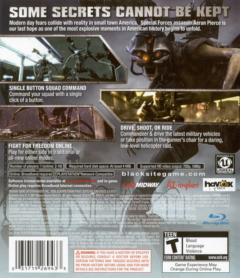 Blacksite: Area 51 - PS3