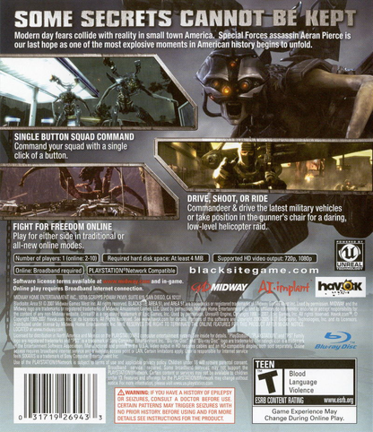 Blacksite: Area 51 - PS3