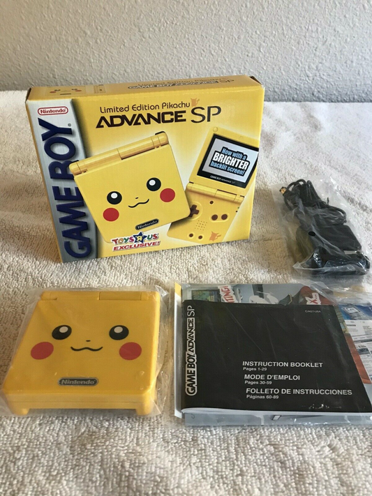 Console System Gameboy Advance SP | Yellow Pikachu Edition AGS-101 - GBA