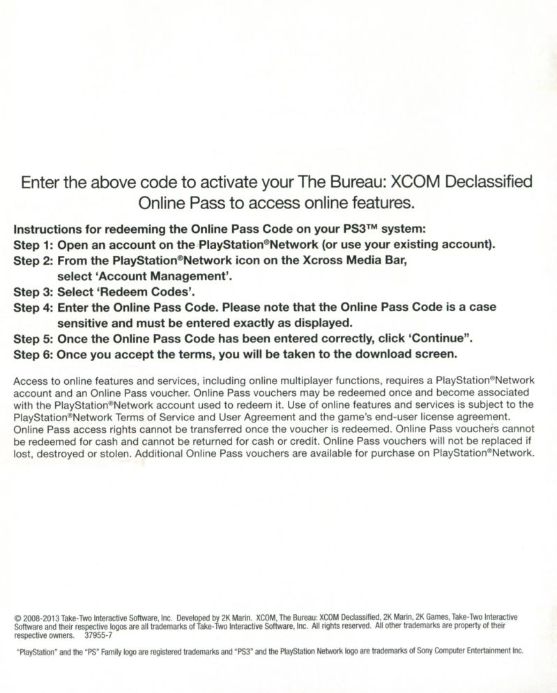 Bureau, The: XCOM Declassified - PS3