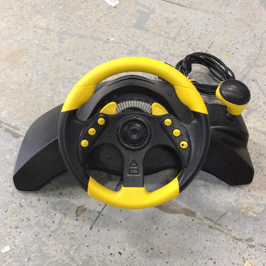 MadCatz MC2 Multi Race Wheel Yellow/Black - PS2