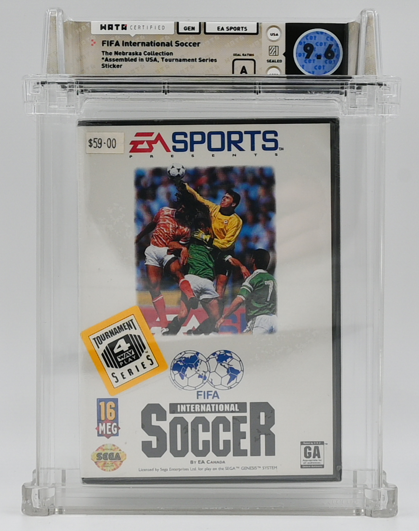FIFA International Soccer SEGA GENESIS 9.6 A - NEBRASKA COLLECTION