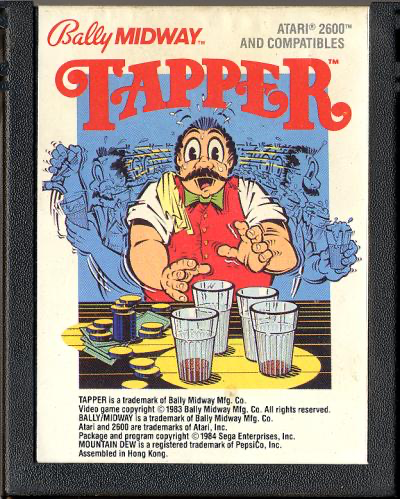 Tapper (Smooth Grip Cartridge) - Atari 2600