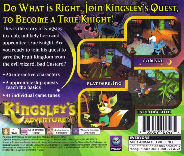Kingsley's Adventures - PS1