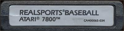 RealSports Baseball - Atari 7800