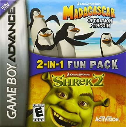 Madagascar Operation Penguin and Shrek 2 - GBA