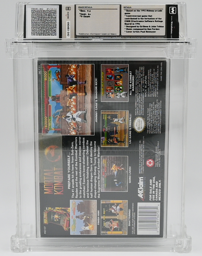 Mortal Kombat SNES 9.6 A+ - NEBRASKA COLLECTION