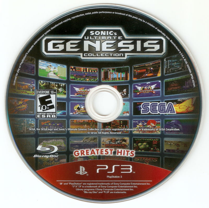 Sonic's Ultimate Genesis Collection - Greatest Hits - PS3