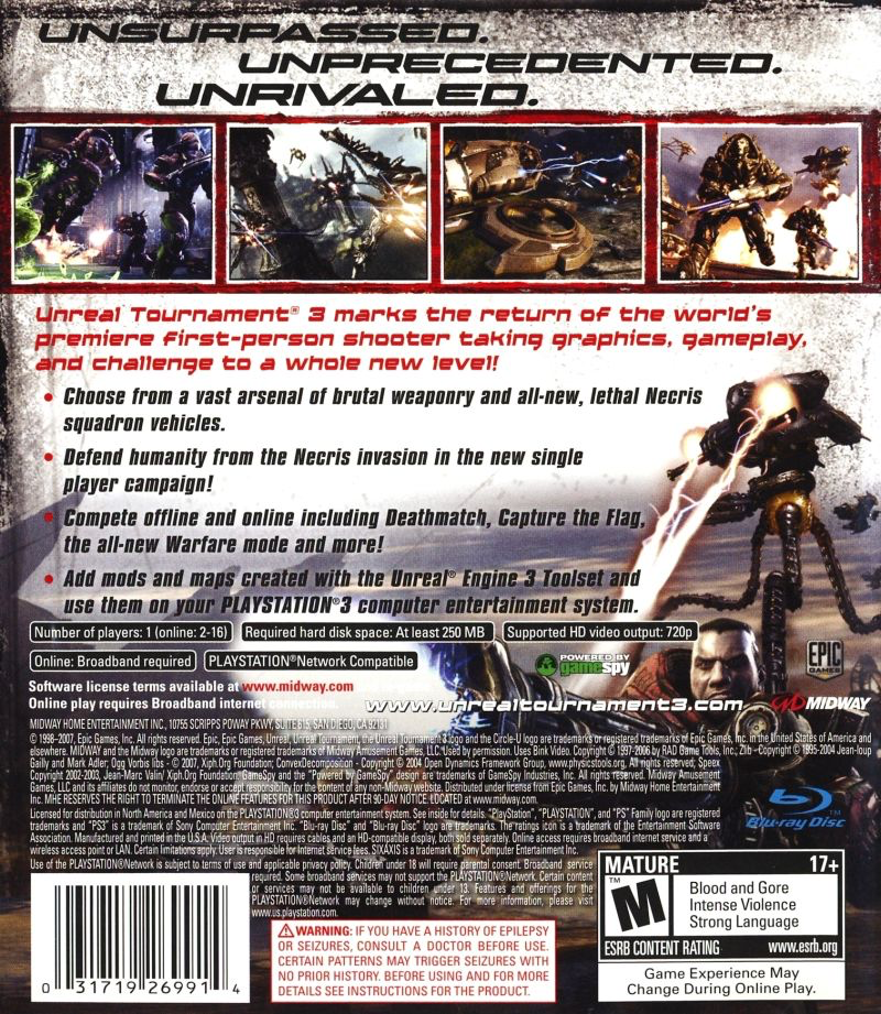 Unreal Tournament 3 - PS3