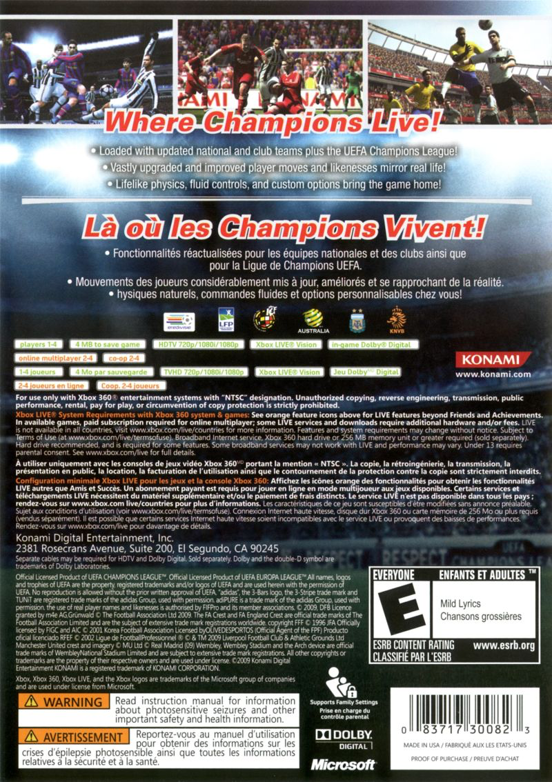 PES: Pro Evolution Soccer 2010 - Xbox 360