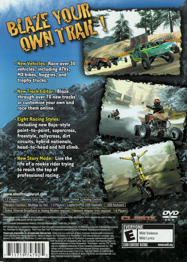 ATV Offroad Fury 4 - PS2