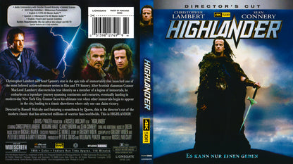 Highlander - Blu-ray Fantasy 1986 R