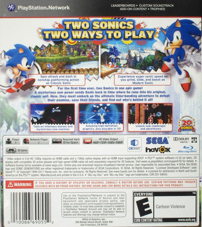 Sonic: Generations - PS3
