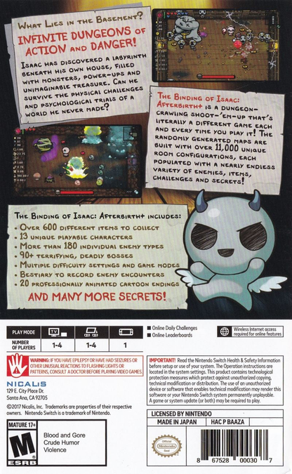 Binding of Isaac Afterbirth + - Switch