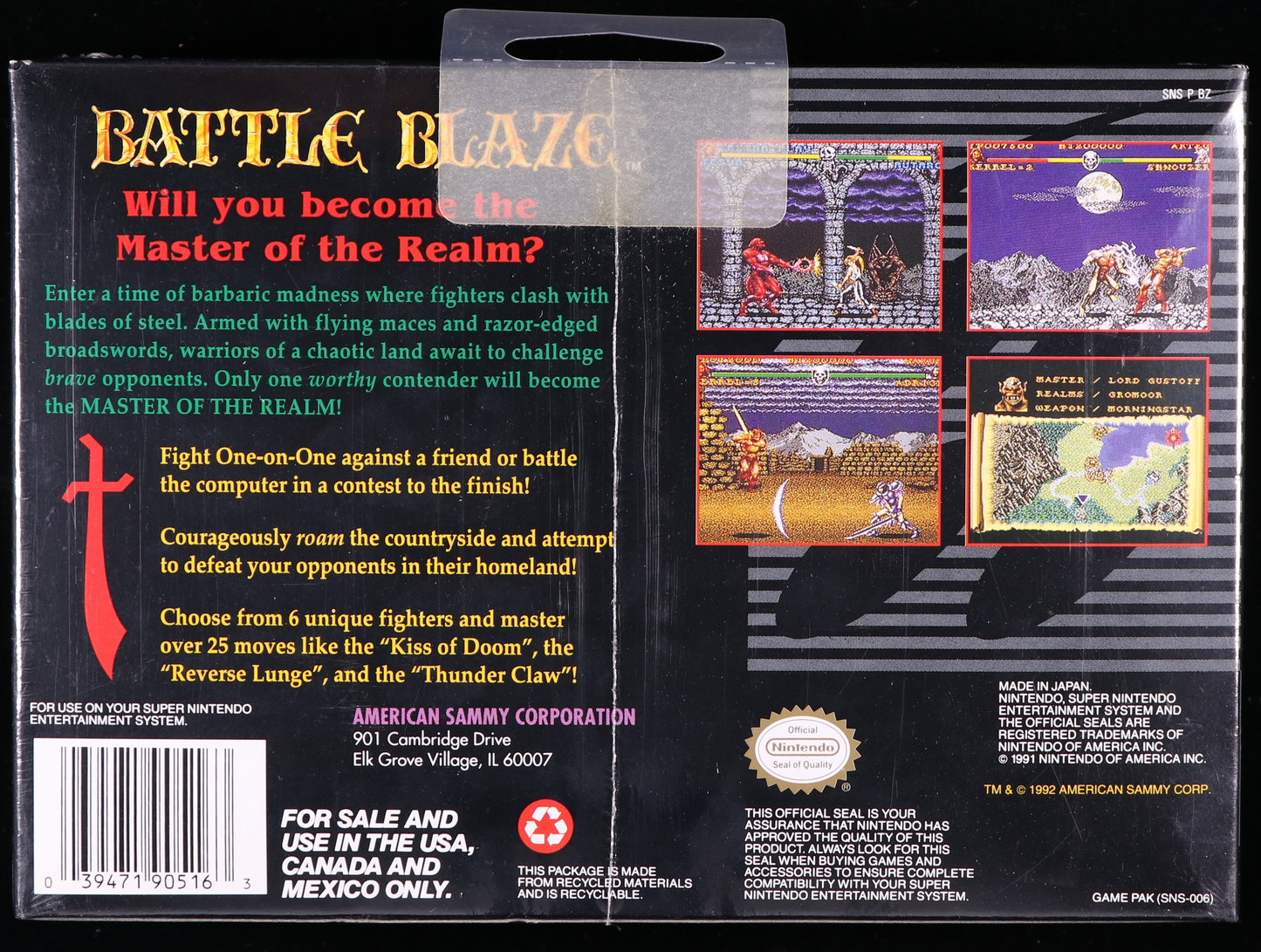 Battle Blaze SNES 8.5 A+ - NEBRASKA COLLECTION