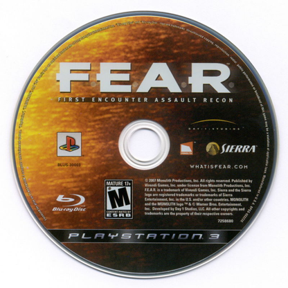 FEAR: First Encounter Assault Recon - PS3