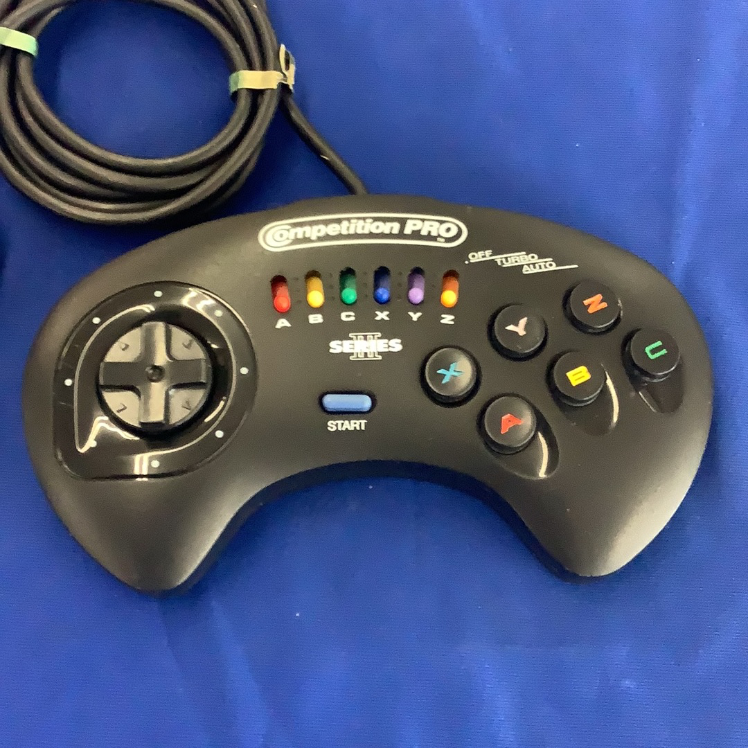 Competition Pro Controller Dimensions Honey Bee Competition Pro Series III 6 Button Turbo Genesis Controller ...