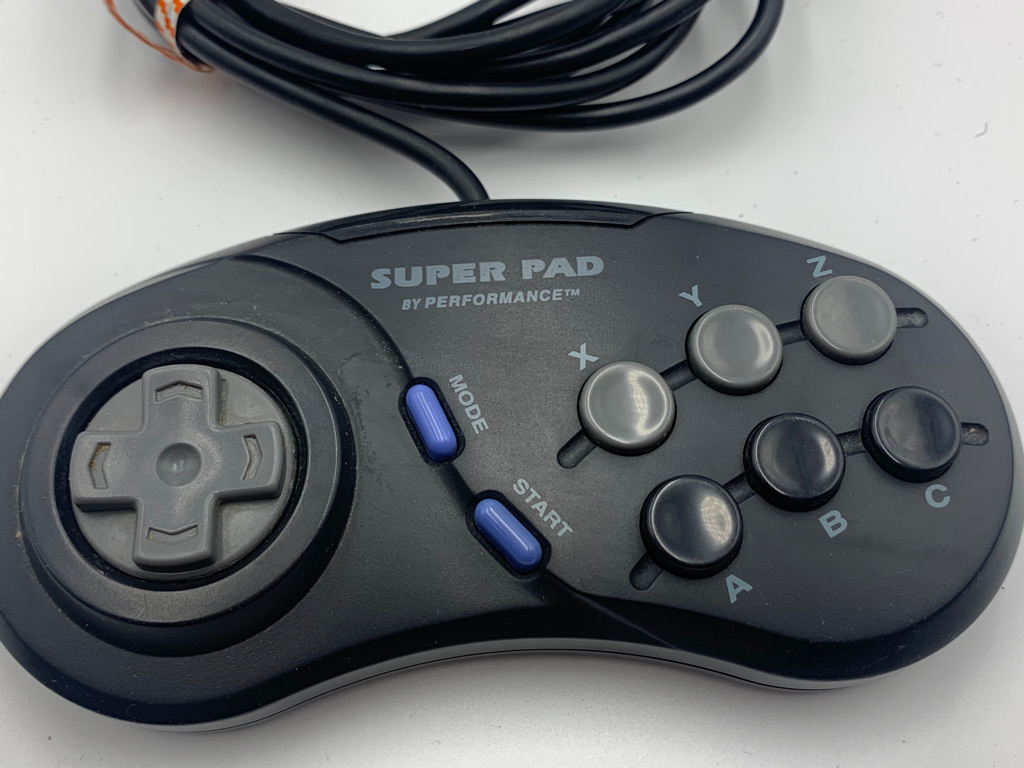 Wired 3rd Party Controller | 6 Button Performance - Genesis