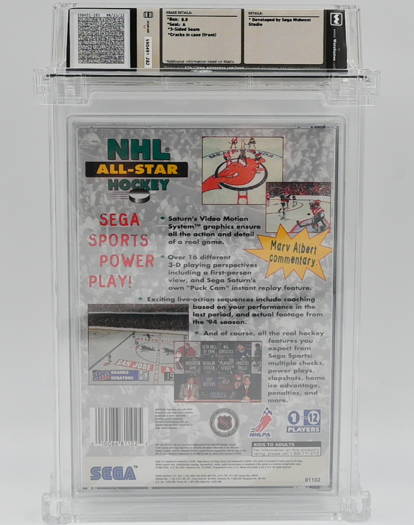 NHL All-Star Hockey SEGA SATURN 8.0 A - NEBRASKA COLLECTION